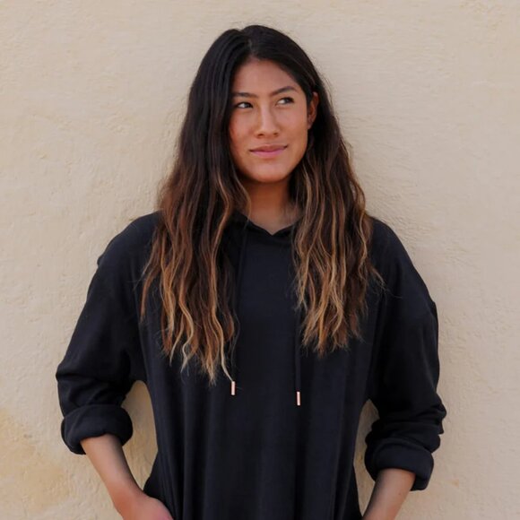 Jolyn Willow Terry Cloth Sweatshirt Dress - Sky XS - Picture 3 of 4